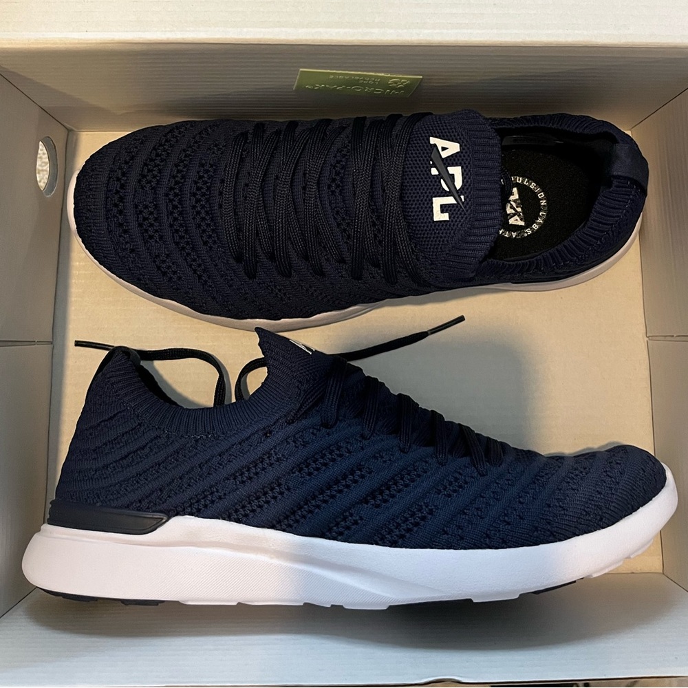 NEW NEVER WORN- Navy APL sneakers